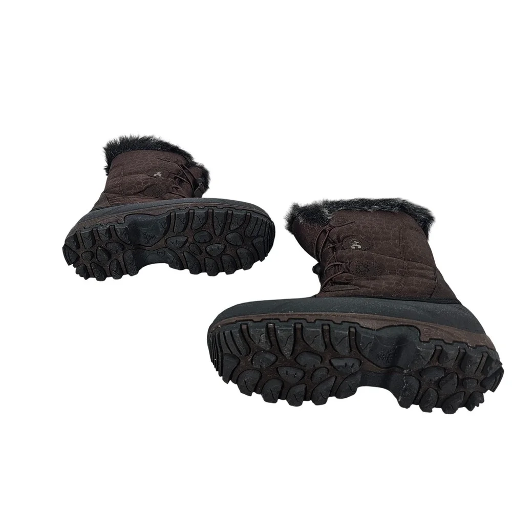 Kamik Momentum Womens Snow Boots Dark Brown Waterproof Insulated Faux Fur Size 6
